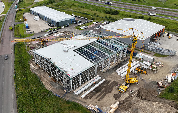 Composite Roofing drone roof survey