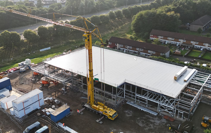 built up roofing drone roof survey